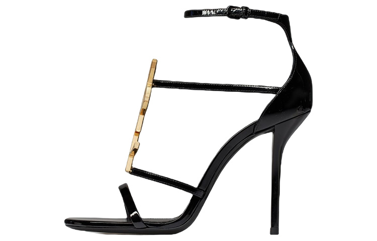 (Women) Saint Laurent Leather Buckle Fashion Slide 'Black' 6301091TVKK1000