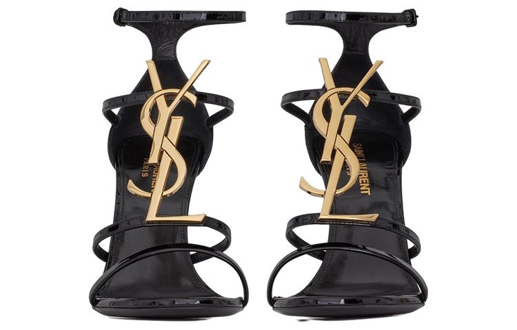 Purchase (W) Saint Laurent Sandal Kulit Gesper Fashion 'Hitam' 6301091TVKK1000