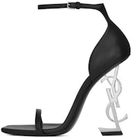 (Women) Saint Laurent Leather Buckle High-Heel Sandals 'Black' 557662AAABN1000 (Women) Saint Laurent Leather Buckle High-Heel Sandals 'Black' 557662AAABN1000