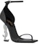 Lookbook (W) Saint Laurent Sandal Tumit Tinggi Kulit Buckle 'Hitam' 557662AAABN1000