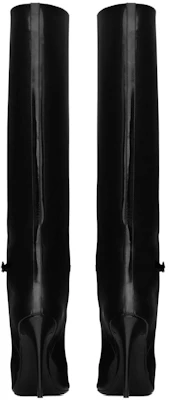 (W) But Saint Laurent Kasut But Tinggi Kulit Fesyen Bertitik 'Hitam' 755190AAAPI1000 Purchase (W) But Saint Laurent Kasut But Tinggi Kulit Fesyen Bertitik 'Hitam' 755190AAAPI1000