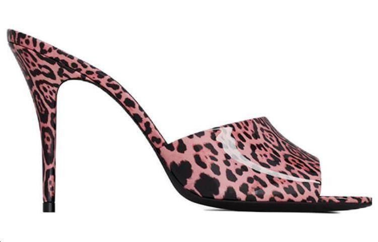 (W) Saint Laurent Leather Fashion Versatile Slide 'Pink' 圖 2