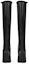 Shop (W) But Saint Laurent Kulit But Tinggi 'Hujung Kotak Hitam Berkilat' 717560AAAPI1000