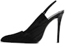 Buy (W) Saint Laurent Kulit Tumit Tinggi Hitam 'Keselesaan Stiletto Mudah' 756851AACGD1000