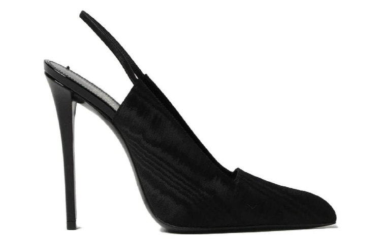 Order (W) Saint Laurent Tacón Alto de Cuero Negro 'Simple Comfort Stiletto' 756851AACGD1000