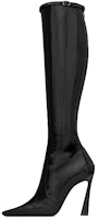 (Women) Saint Laurent Leather High-Top Boots 'Shiny Square Toe Black' 717560AAAPI1000 (Women) Saint Laurent Leather High-Top Boots 'Shiny Square Toe Black' 717560AAAPI1000
