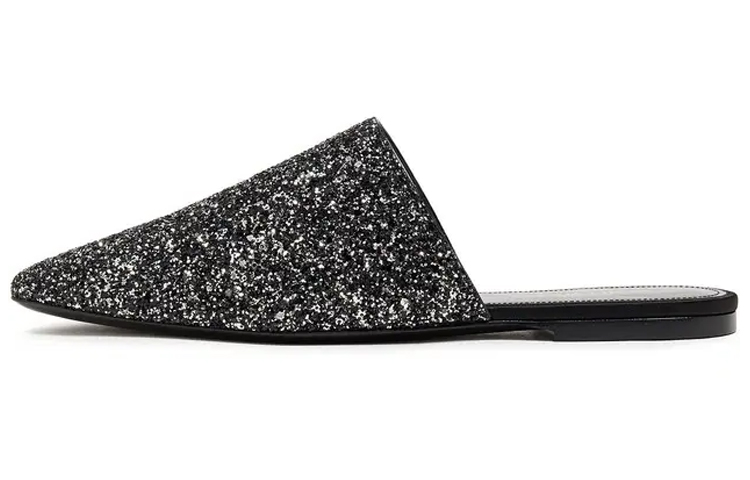 (Women) Saint Laurent Leather Mule 'Black' 5321749TW001034