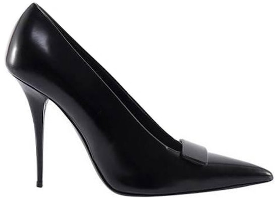 (W) Saint Laurent Sepatu Hak Tinggi Kulit Runcing 'Hitam' 7091590XF001000 Buy (W) Saint Laurent Sepatu Hak Tinggi Kulit Runcing 'Hitam' 7091590XF001000