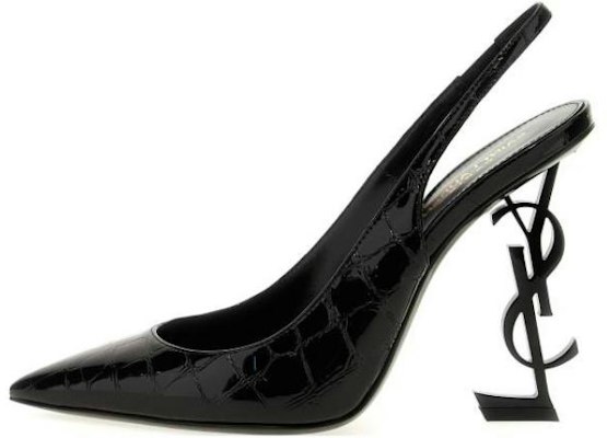 (W) Saint Laurent Sepatu Kulit Hak Tinggi Runcing 'Black Aliens' 630107AACST1000 Buy (W) Saint Laurent Sepatu Kulit Hak Tinggi Runcing 'Black Aliens' 630107AACST1000