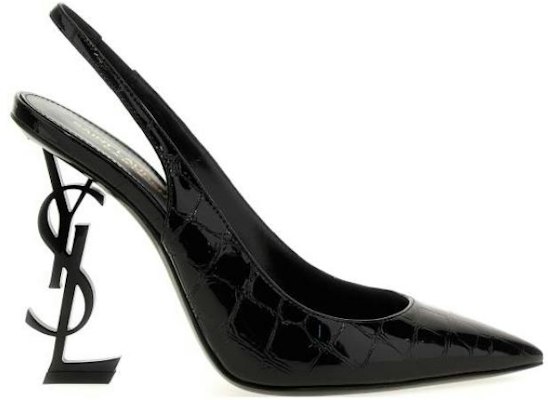 (W) Saint Laurent Sepatu Kulit Hak Tinggi Runcing 'Black Aliens' 630107AACST1000 Order (W) Saint Laurent Sepatu Kulit Hak Tinggi Runcing 'Black Aliens' 630107AACST1000