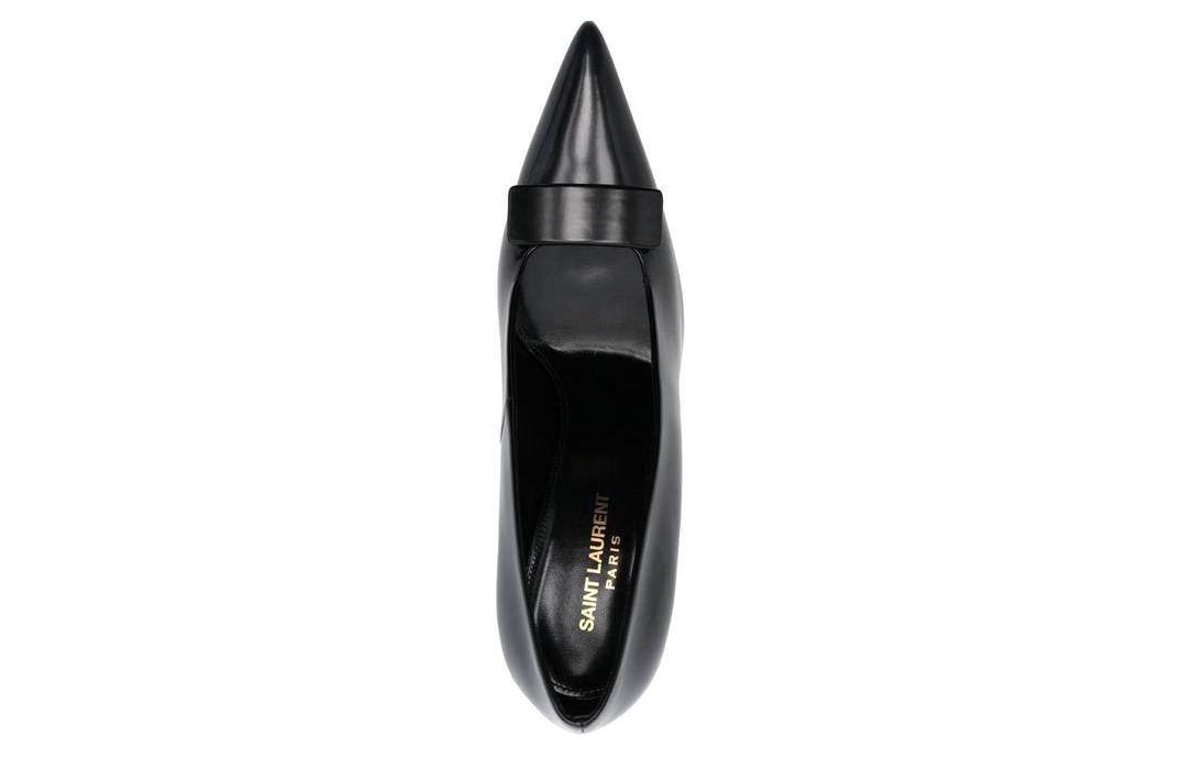 Shop (W) Saint Laurent Tacones Altos de Punta en Piel 'Negro' 7091590XF001000
