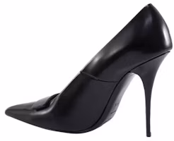 Purchase (Women) Saint Laurent Leather Pointed-Toe High Heels 'Black' 7091590XF001000
