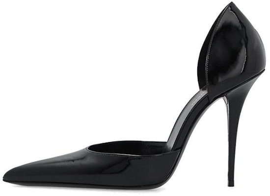 (Women) Saint Laurent Leather Pointed-Toe Slip-On High Heels 'Black' 7112101TV001000 Buy (Women) Saint Laurent Leather Pointed-Toe Slip-On High Heels 'Black' 7112101TV001000