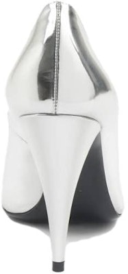 (Women) Saint Laurent Leather Pointed-Toe Slip-On High Heels 'Silver' 578599AAL008105 Details for (Women) Saint Laurent Leather Pointed-Toe Slip-On High Heels 'Silver' 578599AAL008105