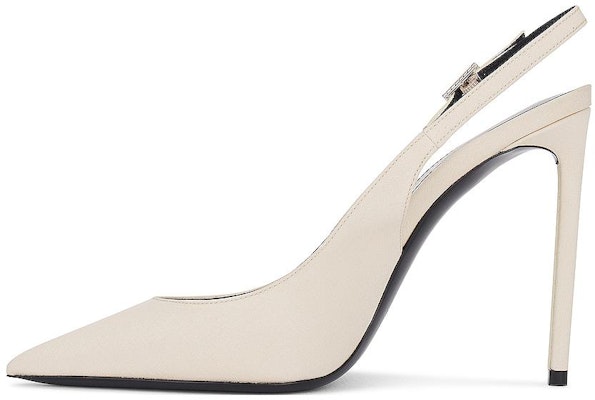 (Women) Saint Laurent Leather Pointed-Toe Buckle Stiletto 'Beige' 762946AAAKY9712 Order (Women) Saint Laurent Leather Pointed-Toe Buckle Stiletto 'Beige' 762946AAAKY9712