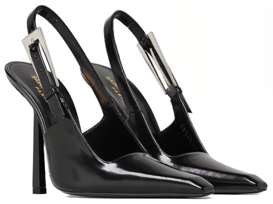 (Women) Saint Laurent Leather Pointed Toe Buckle Stiletto 'Black' 763417AAAZY1000 Lookbook (Women) Saint Laurent Leather Pointed Toe Buckle Stiletto 'Black' 763417AAAZY1000