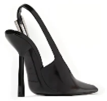 Shop (Women) Saint Laurent Leather Pointed Toe Buckle Stiletto 'Black' 763417AAAZY1000