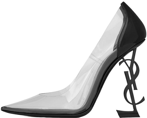 (Women) Saint Laurent Leather Pointed Toe High Heels 'Black Asymmetric Heel' 6997161TVAA1094 Buy (Women) Saint Laurent Leather Pointed Toe High Heels 'Black Asymmetric Heel' 6997161TVAA1094