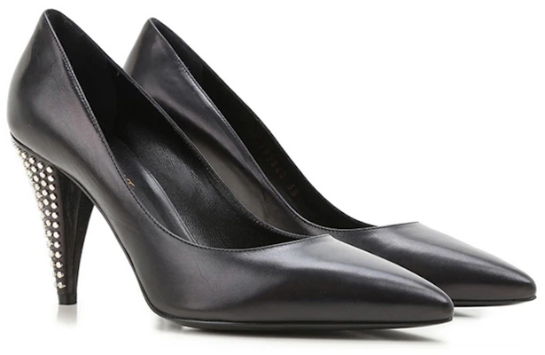(W) Saint Laurent Tacones Altos de Cuero Punta Fina 'Negro' 395840AKP001000 Lookbook (W) Saint Laurent Tacones Altos de Cuero Punta Fina 'Negro' 395840AKP001000