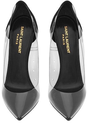 (Women) Saint Laurent Leather Pointed Toe High Heels 'Black Asymmetric Heel' 6997161TVAA1094 Shop (Women) Saint Laurent Leather Pointed Toe High Heels 'Black Asymmetric Heel' 6997161TVAA1094