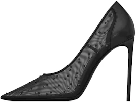 (Women) Saint Laurent Leather Pointed Toe Stiletto Heels 'Black' 7550992WJ0D1011 (Women) Saint Laurent Leather Pointed Toe Stiletto Heels 'Black' 7550992WJ0D1011