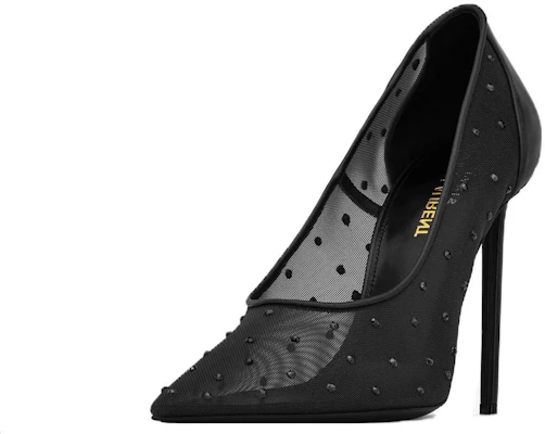 (W) Saint Laurent Heels Stiletto Kulit Lancip 'Hitam' 7550992WJ0D1011 Lookbook (W) Saint Laurent Heels Stiletto Kulit Lancip 'Hitam' 7550992WJ0D1011