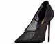 Lookbook (W) Saint Laurent Heels Stiletto Kulit Lancip 'Hitam' 7550992WJ0D1011