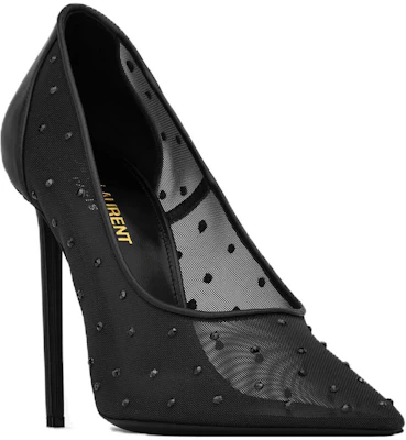 (W) Saint Laurent Heels Stiletto Kulit Lancip 'Hitam' 7550992WJ0D1011 Shop (W) Saint Laurent Heels Stiletto Kulit Lancip 'Hitam' 7550992WJ0D1011
