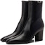 Lookbook (W) Saint Laurent But Kasut Tumit Tebal Kulit Elegan 'Black Elegance' 757045AACF61000