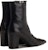 (W) Saint Laurent But Kasut Tumit Tebal Kulit Elegan 'Black Elegance' 757045AACF61000