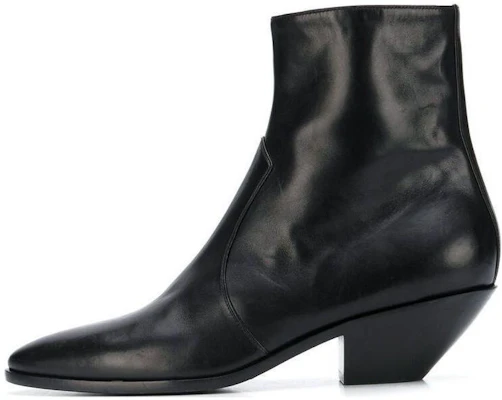 (W) Botín de Cuero Saint Laurent Punta Redonda con Cremallera 'Negro' 6305401YL001000 Buy (W) Botín de Cuero Saint Laurent Punta Redonda con Cremallera 'Negro' 6305401YL001000