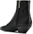 (W) But Saint Laurent But Zip Kulit Hujung Bulat 'Hitam' 6305401YL001000