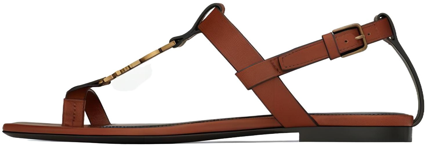 women-saint-laurent-leather-sandal-brown-66452018-ttt-7660