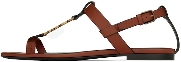 (Women) Saint Laurent Leather Sandal 'Brown' 66452018TTT7660 (Women) Saint Laurent Leather Sandal 'Brown' 66452018TTT7660
