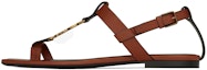 Buy (W) Sandal Kulit Saint Laurent 'Coklat' 66452018TTT7660