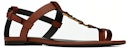 (W) Sandal Kulit Saint Laurent 'Coklat' 66452018TTT7660