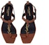 Purchase (W) Sandal Kulit Saint Laurent 'Coklat' 66452018TTT7660