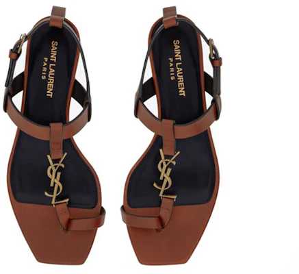 (Women) Saint Laurent Leather Sandal 'Brown' 66452018TTT7660 Purchase (Women) Saint Laurent Leather Sandal 'Brown' 66452018TTT7660