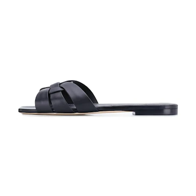 (W) Saint Laurent Leather Sandal 'Stylish Slide'