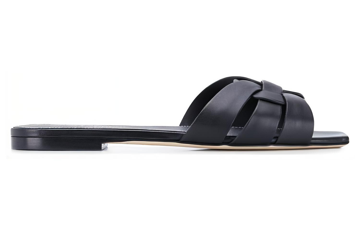 (W) Saint Laurent Leather Sandal 'Stylish Slide' 圖 2