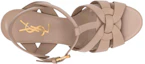 Lookbook (W) Saint Laurent Leren Sandalen ''Tan Eenvoudige Mode'' 315490AAAAH2721