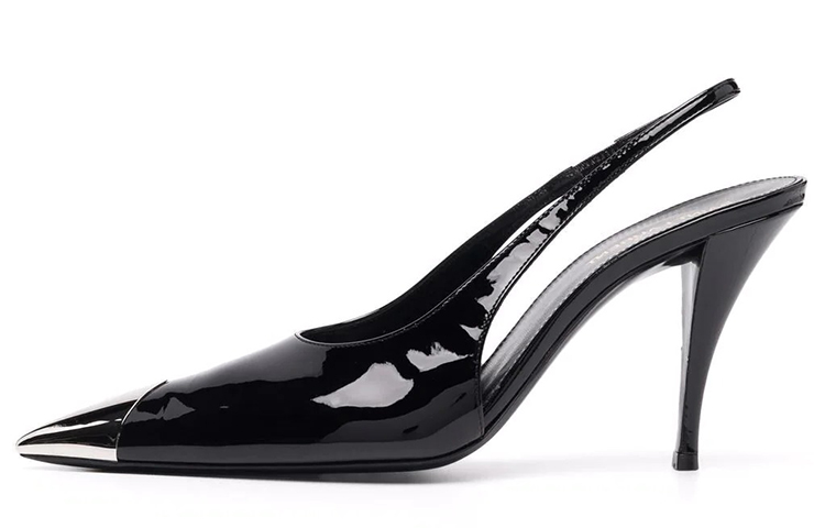 Buy (W) Sandales en cuir Saint Laurent ''Noir''. 6751951TVNN1000