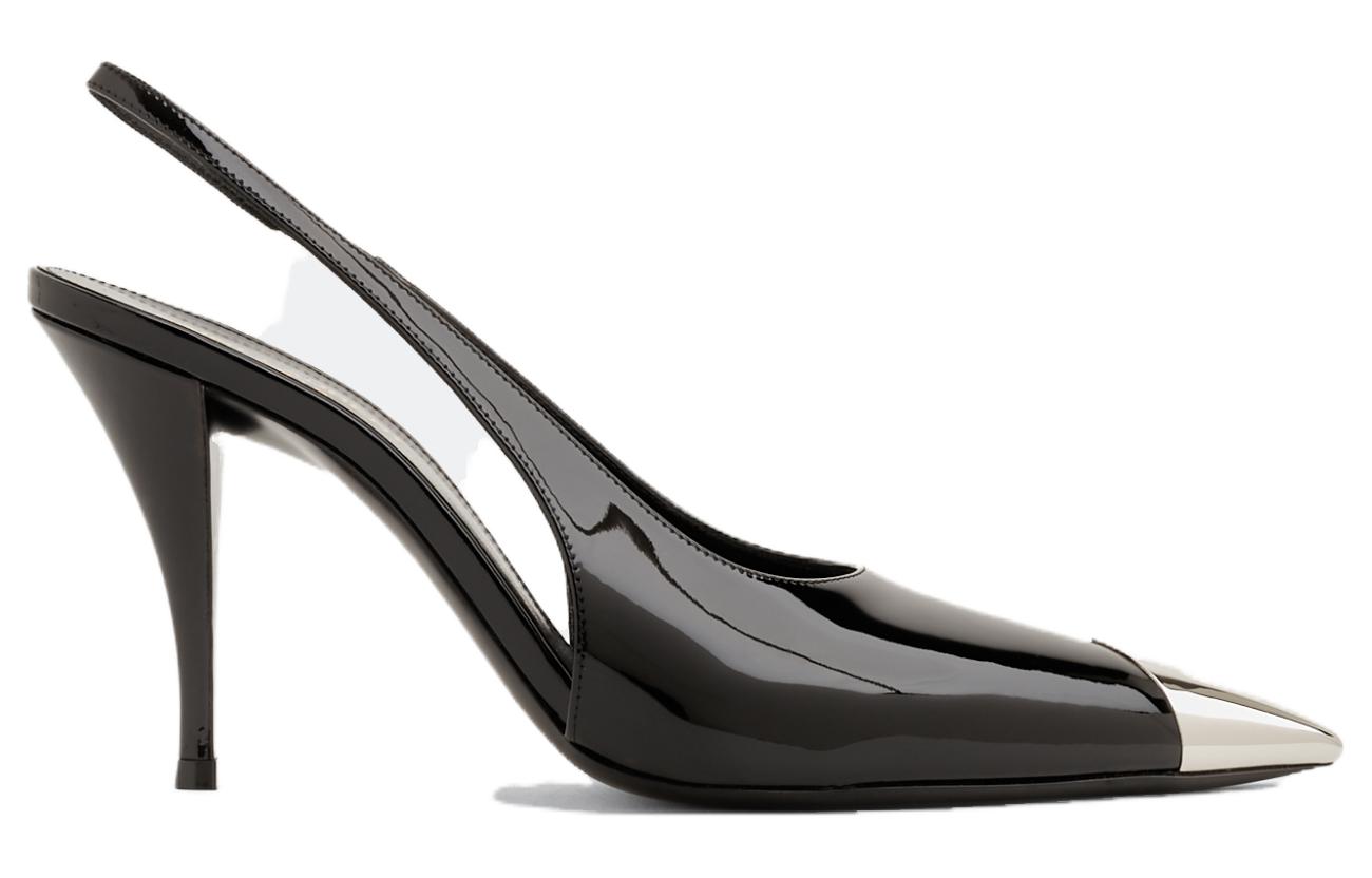 Order (W) Sandales en cuir Saint Laurent ''Noir''. 6751951TVNN1000