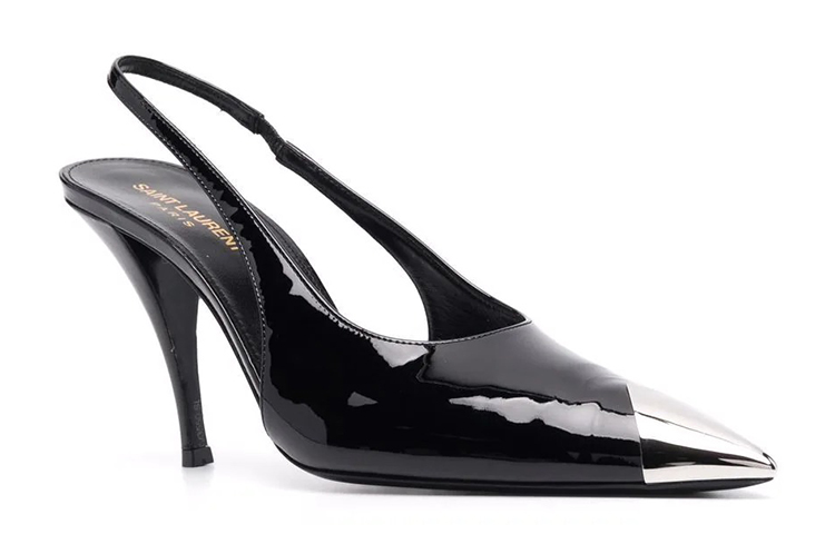 Lookbook (W) Sandales en cuir Saint Laurent ''Noir''. 6751951TVNN1000