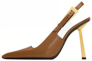 (Women) Saint Laurent Leather Stiletto 'Comfort Fashion Brown' 763421AACGX2211 (Women) Saint Laurent Leather Stiletto 'Comfort Fashion Brown' 763421AACGX2211