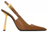 Order (W) Saint Laurent Leren Stiletto ''Comfort Fashion Bruin'' 763421AACGX2211