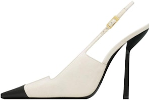 (Women) Saint Laurent Leather Stiletto 'Monochrome' 763446AACTO9075 (Women) Saint Laurent Leather Stiletto 'Monochrome' 763446AACTO9075