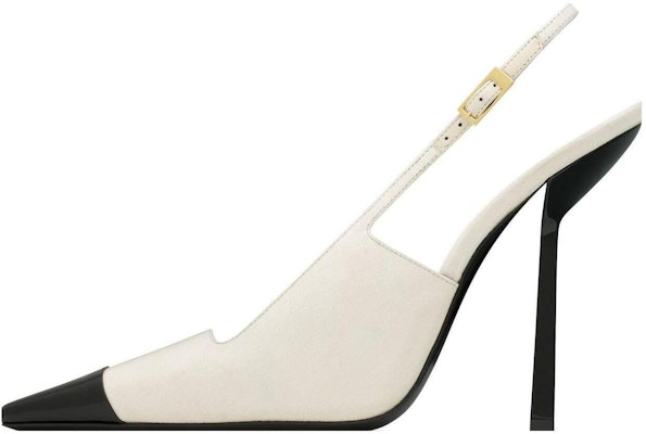 (Women) Saint Laurent Leather Stiletto 'Monochrome' 763446AACTO9075 Buy (Women) Saint Laurent Leather Stiletto 'Monochrome' 763446AACTO9075