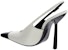 (W) Saint Laurent Stiletto Kulit 'Monokrom' 763446AACTO9075