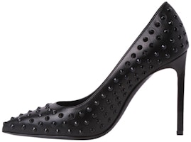 (Women) Saint Laurent Leather Studded Pointed Toe Stiletto 'Black' 375399CYU001000 (Women) Saint Laurent Leather Studded Pointed Toe Stiletto 'Black' 375399CYU001000